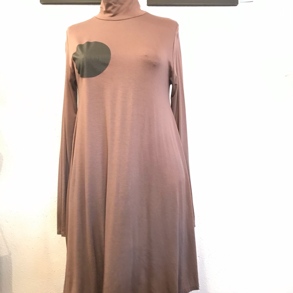 Long sleeve jersey dress